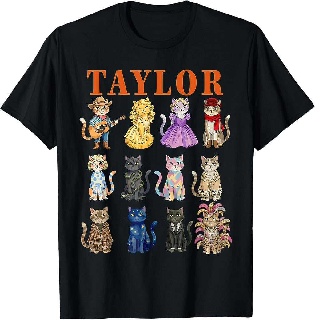 Taylor Groovy Name Cat 80's Vintage Birthday Girls