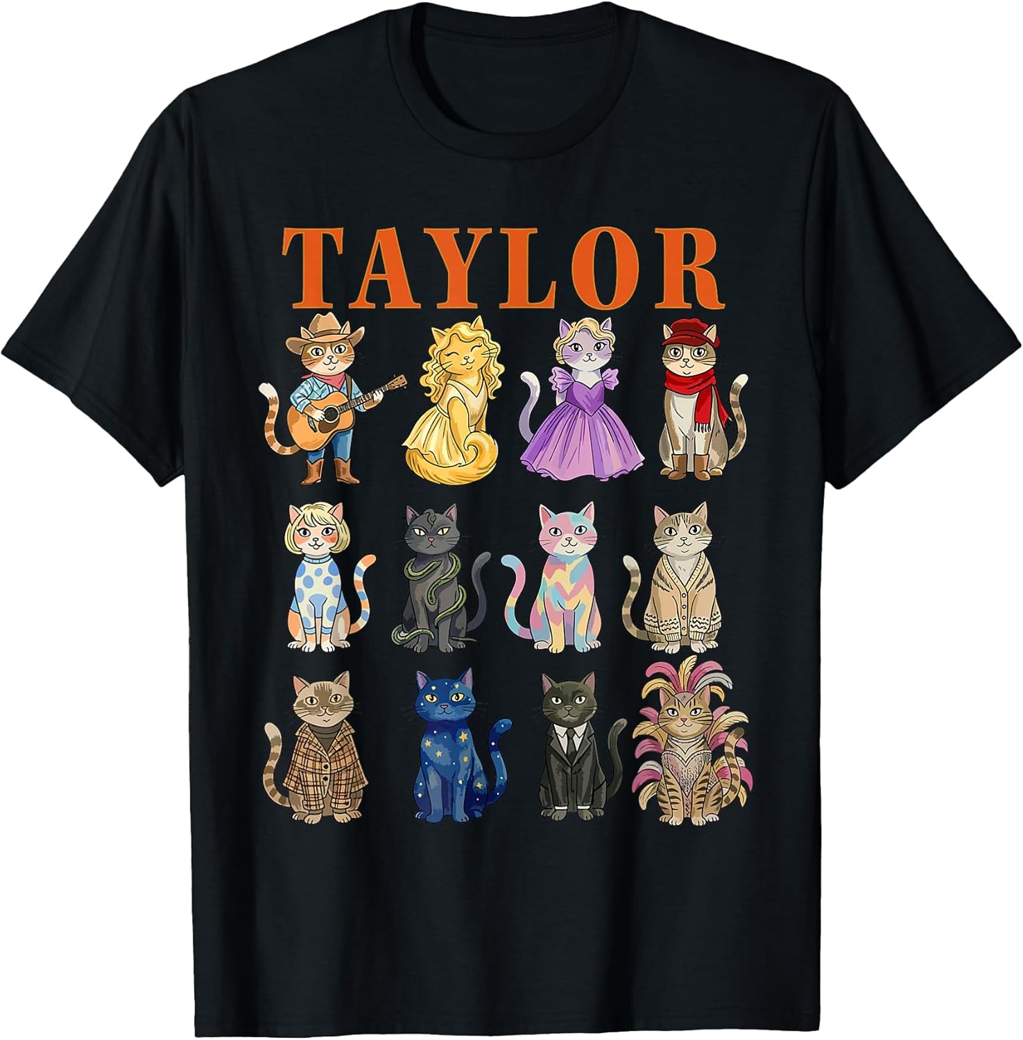 Taylor Groovy Name Cat 80's Vintage Birthday Girls