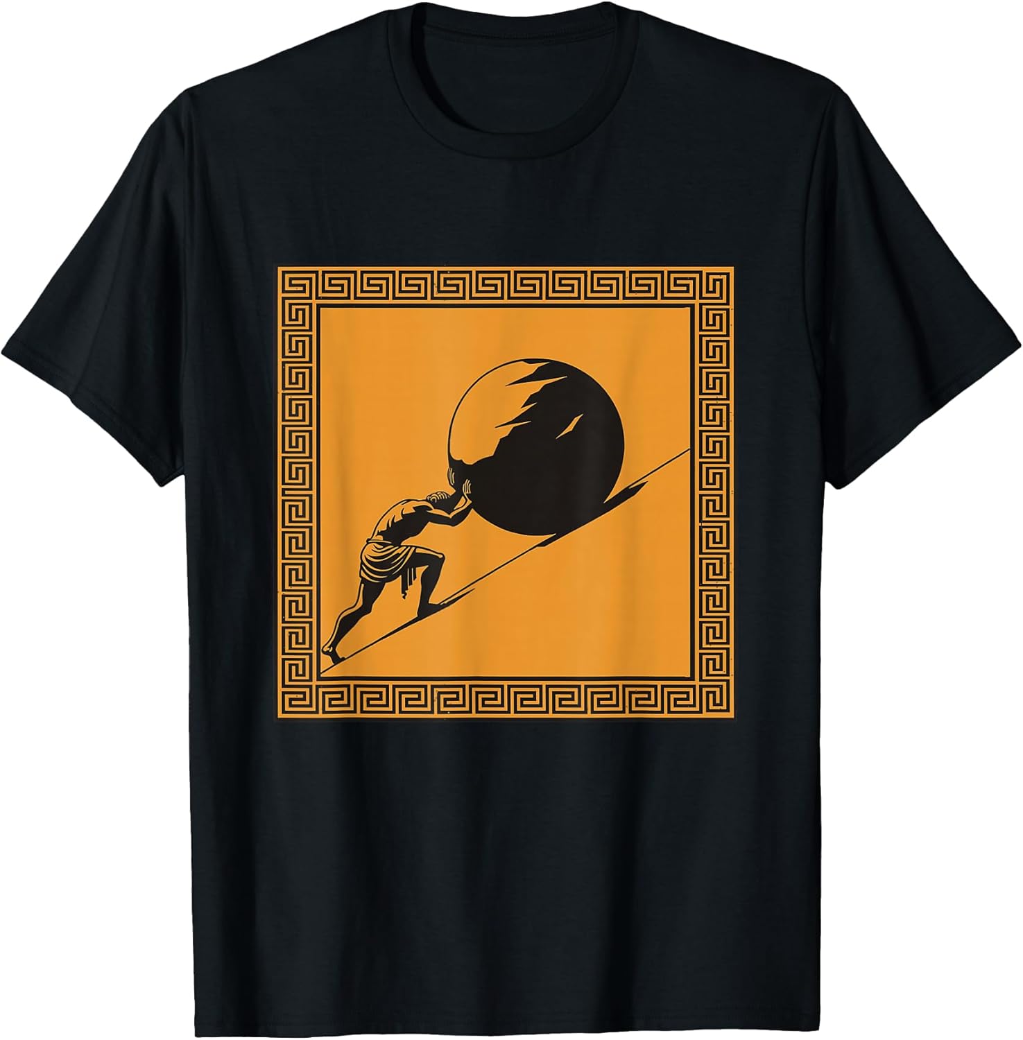 Minimalist Sisyphus Myth Greek Mythology T-Shirt