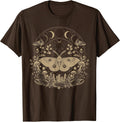 Cute Fairycore Moth Therian Aesthetic Floral for Girls Women T-Shirt