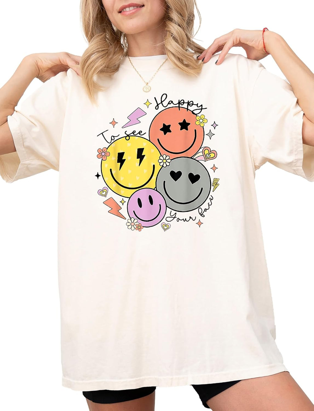 Back to School Shirt Teacher Happy Face Tshirt