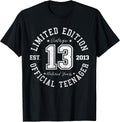 Official Teenager 13th Birthday 13 Years Old 2013 T-Shirt