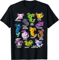 Axolotl Cute Axolotls of The World Kawaii Aquatic Animals T-Shirt