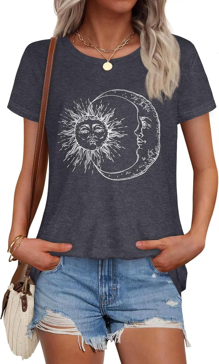 T Shirts for Women Summer Short Sleeve Crewneck Casual Cute Graphic Basic Tees Tops 2026