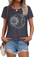 T Shirts for Women Summer Short Sleeve Crewneck Casual Cute Graphic Basic Tees Tops 2026