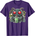 Mothman Drinking Bubble Tea Kawaii Boba Tea T-Shirt