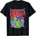 Glep Vintage Heavy Metal Flowers Cartoon T-Shirt