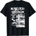 Punk Zine Black and White Collage Cartoon T-Shirt