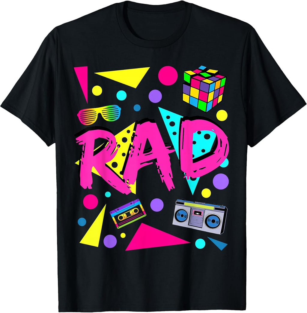 Rad 1980s Vintage Eighties Costume Party t-Shirt T-Shirt