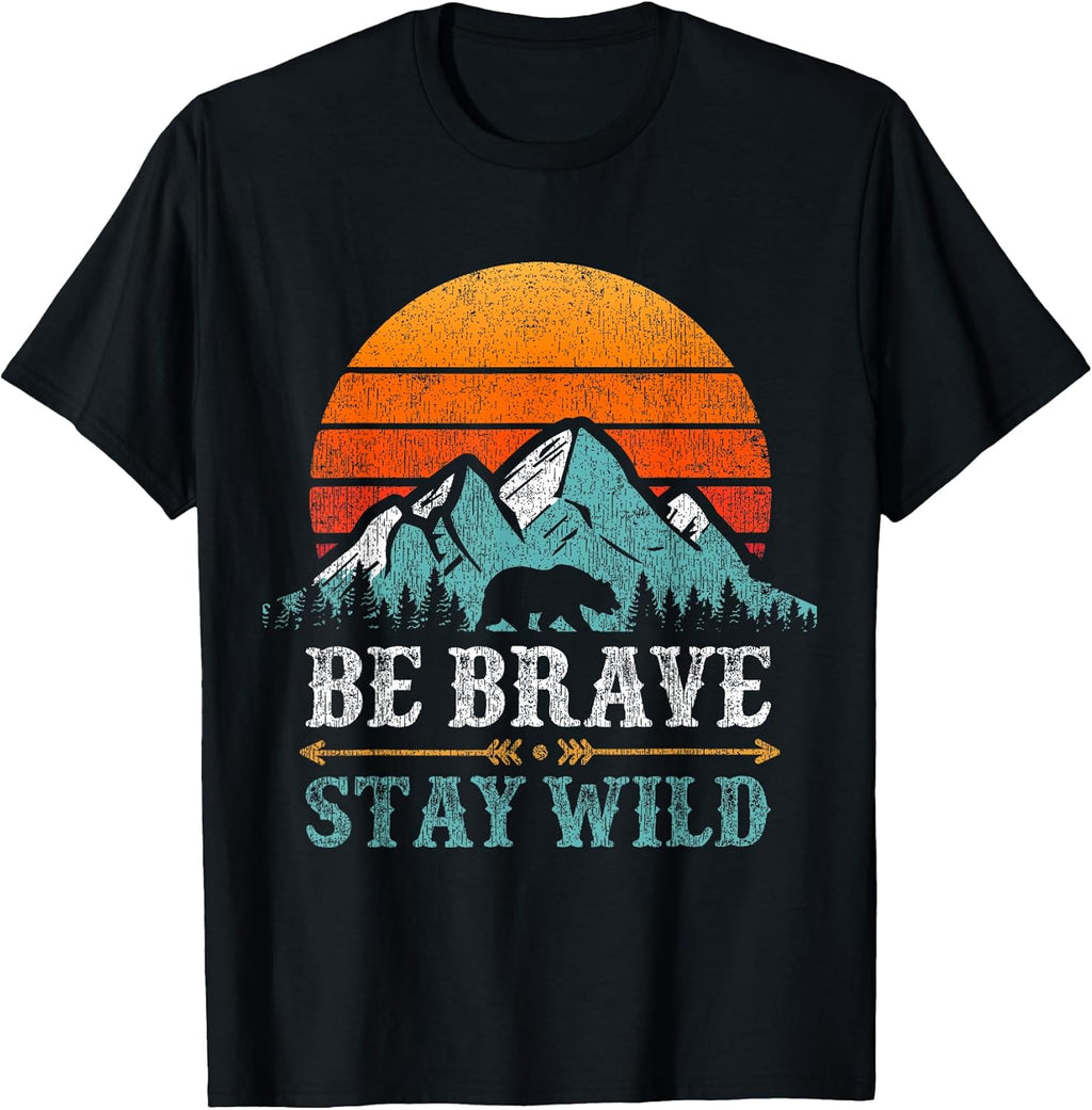 Retro Mountain Camper Gifts Hikers Men Women