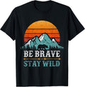 Retro Mountain Camper Gifts Hikers Men Women