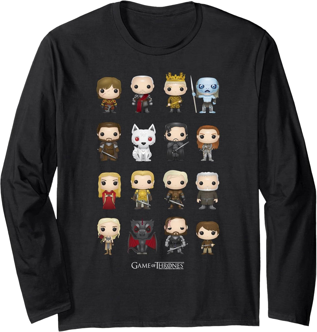 Group Shot Pop Art Figures Long Sleeve T-Shirt