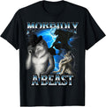 Funny Alpha Wolf Meme Morbidly A Beast Bootleg T-Shirt