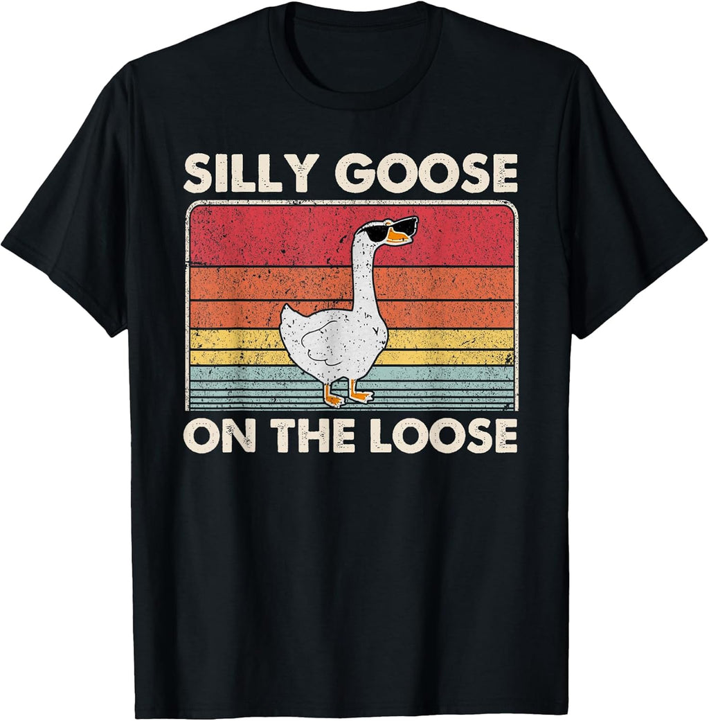 Silly Goose Shirt, Graphic Tees Men, Funny Shirts for Men T-Shirt