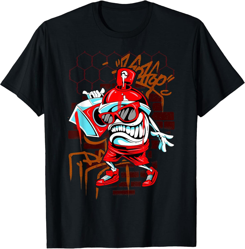 Graffiti Art Spray Paint Urban Hip Hop Music Lover T-Shirt
