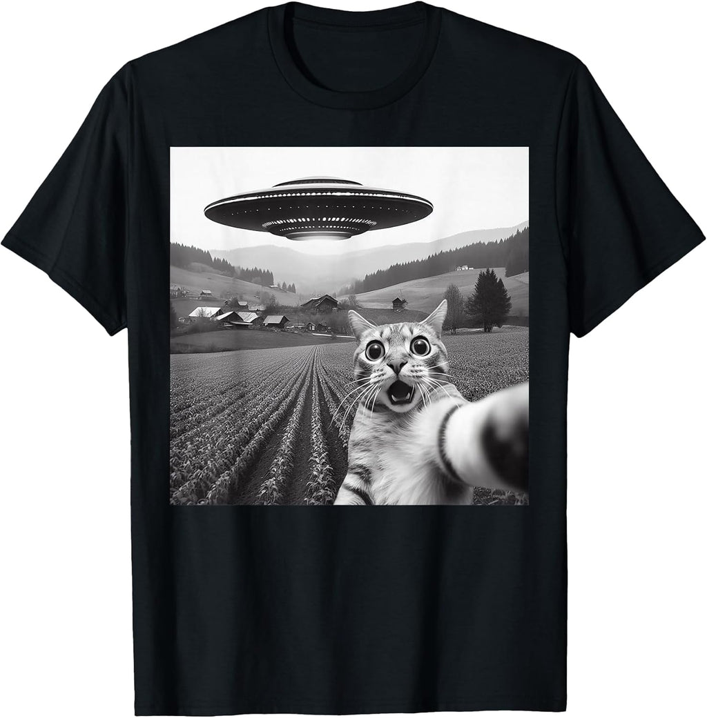 Funny Cat Selfie Graphic Tees