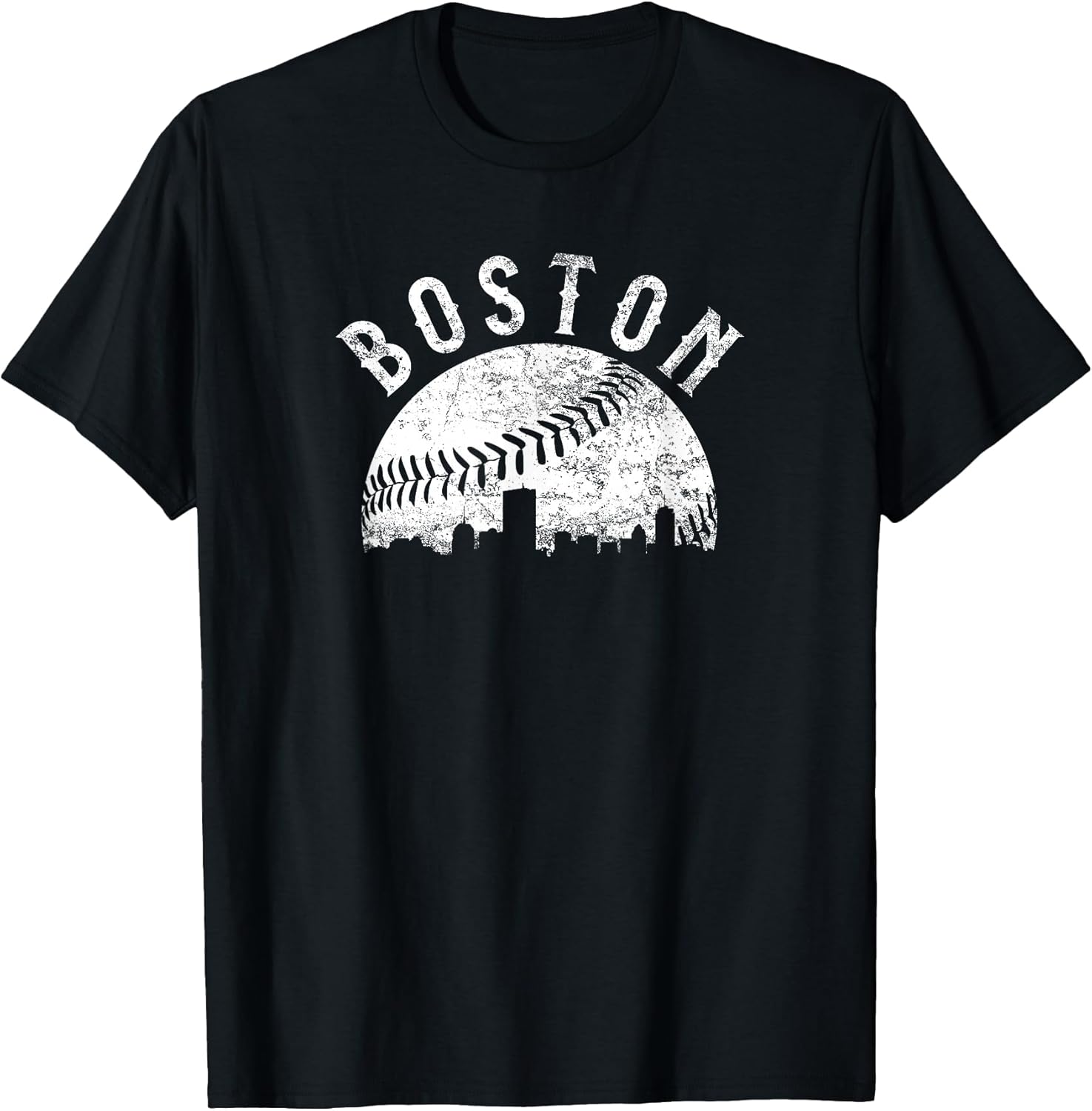 Vintage Boston Massachusetts Skyline Apparel