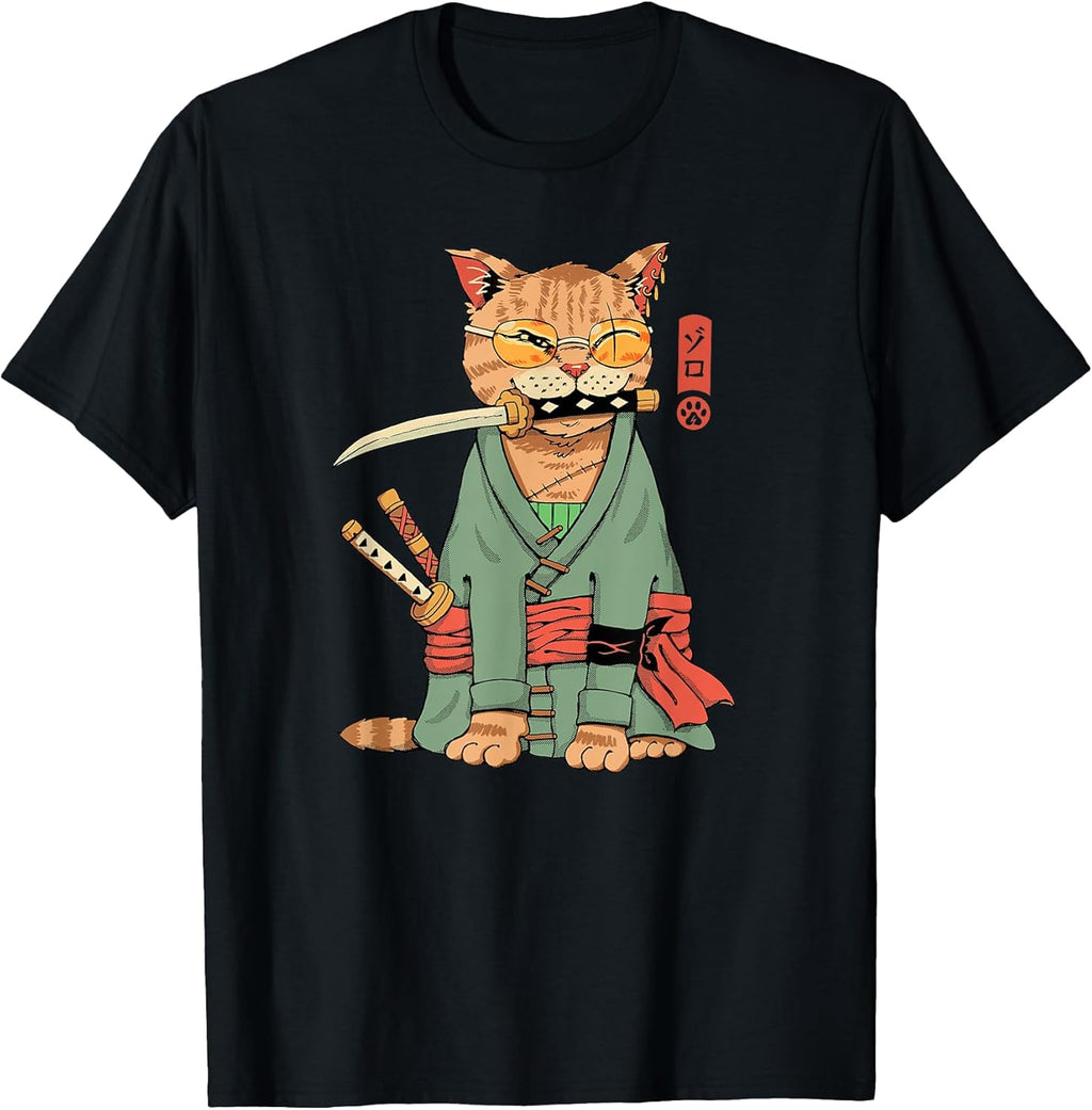 Zoro Cat Warrior T-Shirt