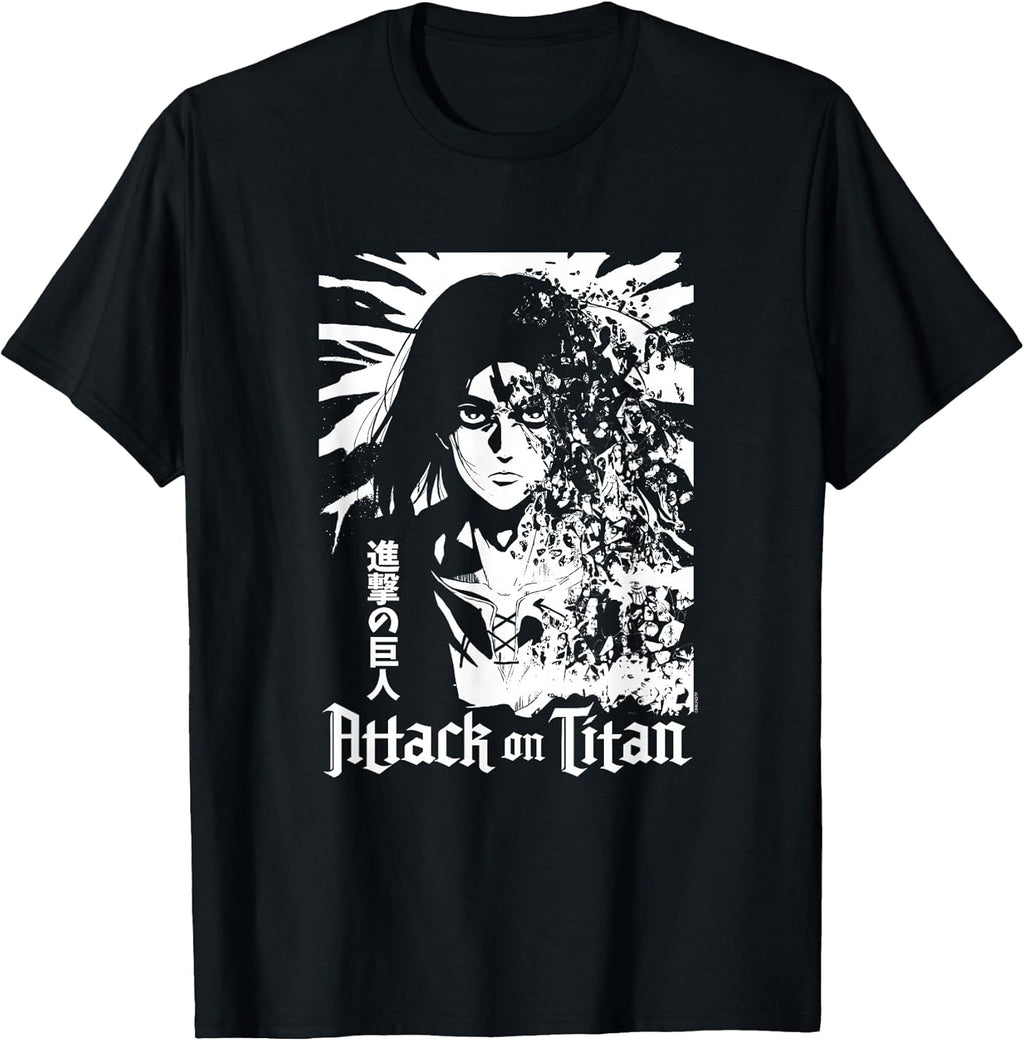 Season 4 Eren Explosion White Graphic Anime T-Shirt