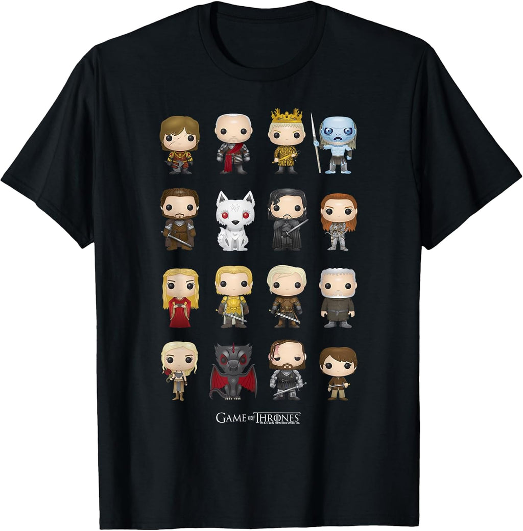 Game of Thrones Group Shot Pop Art Figures T-Shirt Small