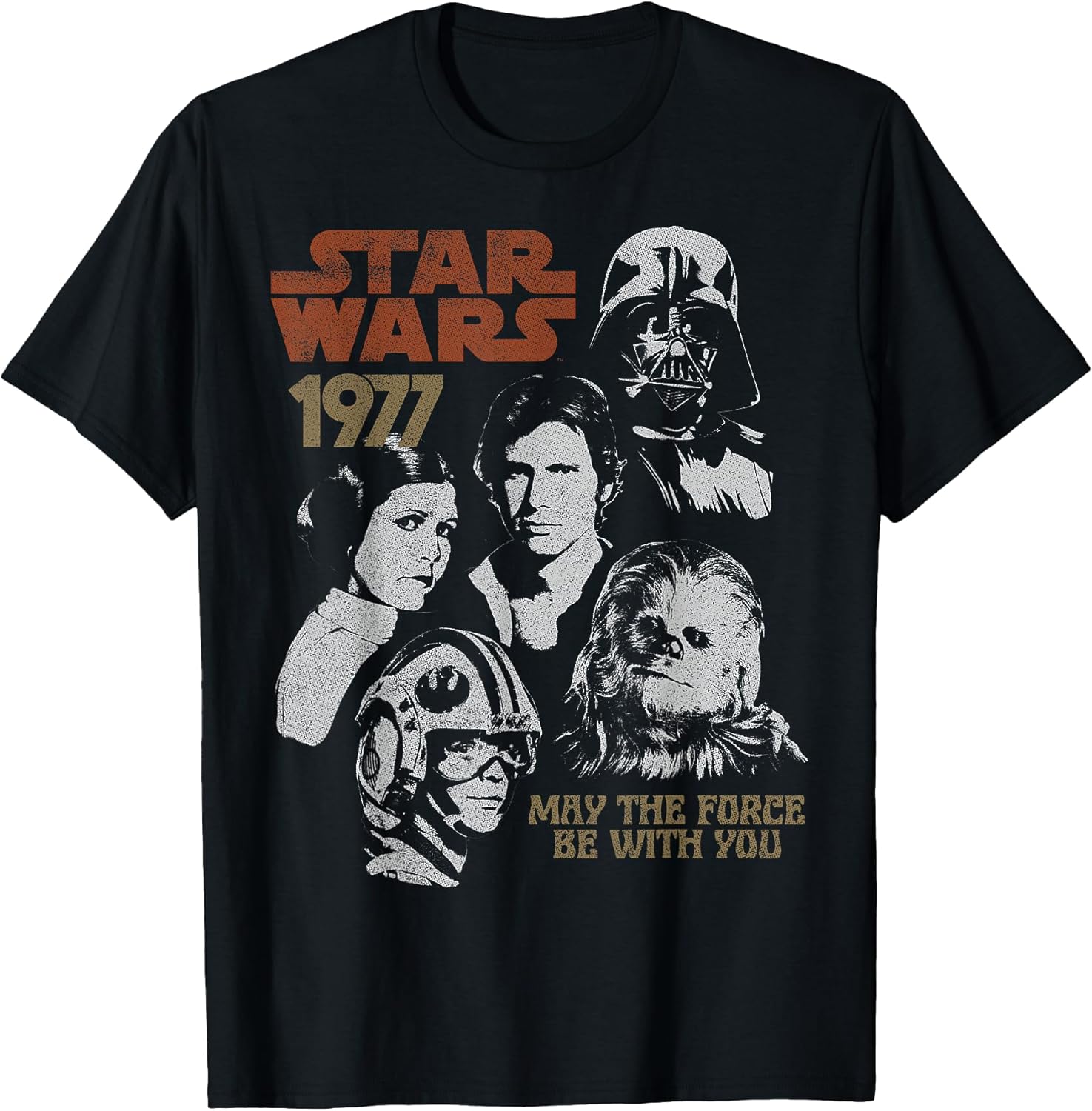 1977 Vintage Portrait Collage T-Shirt