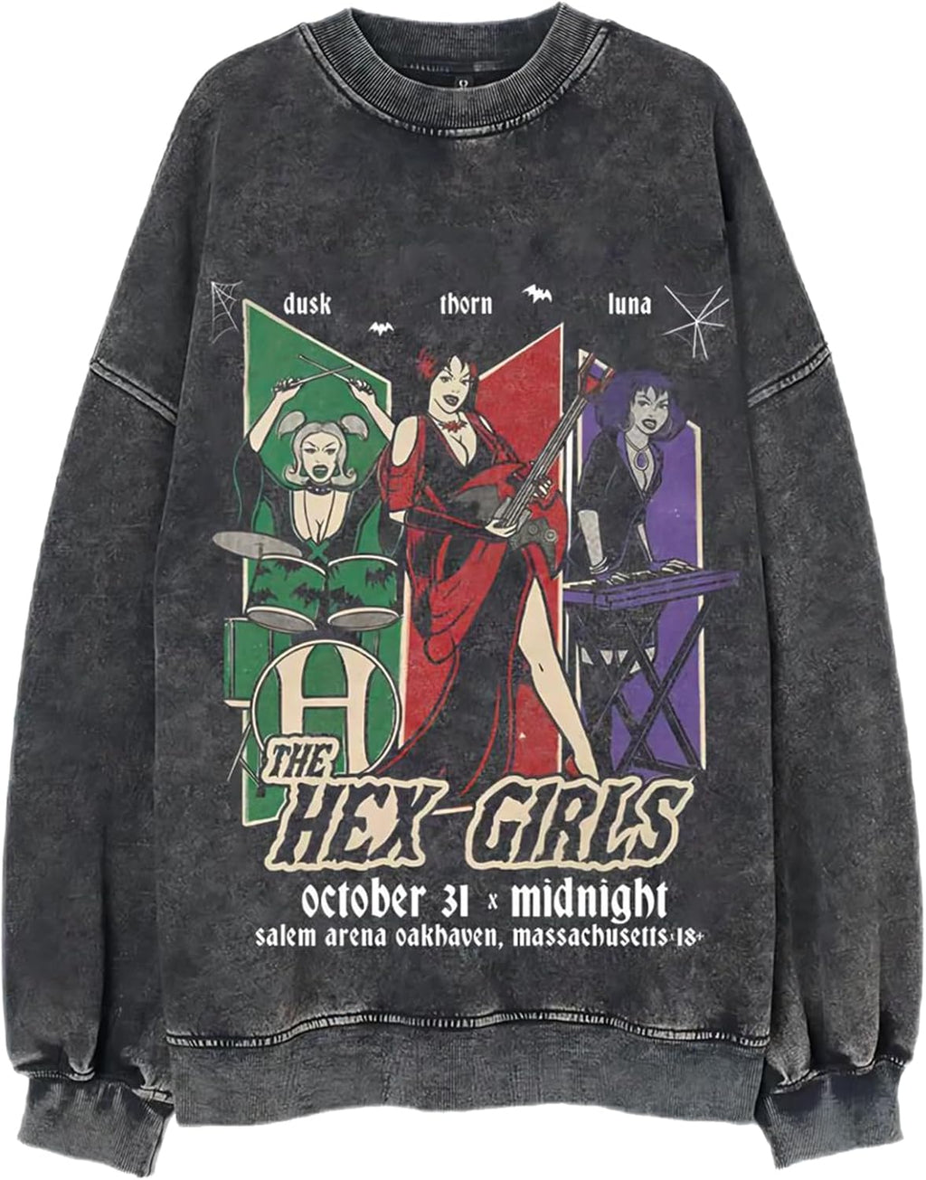 Retro The Hex Girls Inspired Sweatshirt Goth Rock Music Shirt