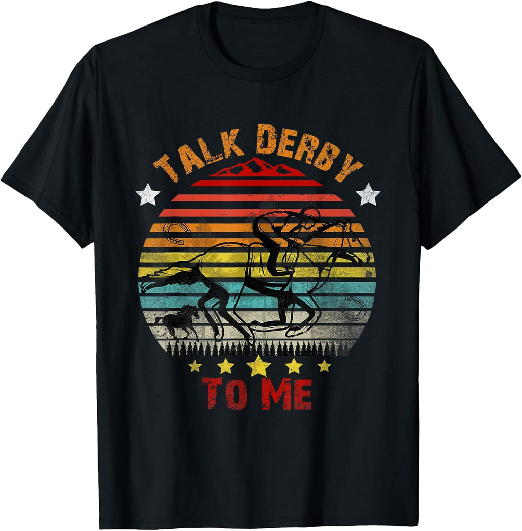 Talk Derby to Me Derby Day 2022 Kentucky Vintage Horse T-Shirt