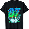 67 Kid s Urban Streetwear s Glitch Toon Graphic T-Shirt