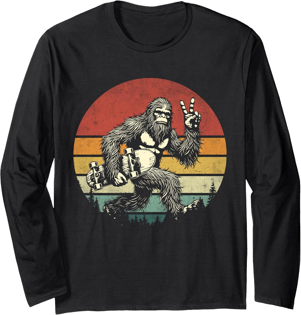 Retro Bigfoot Skateboarding Merch Apparel