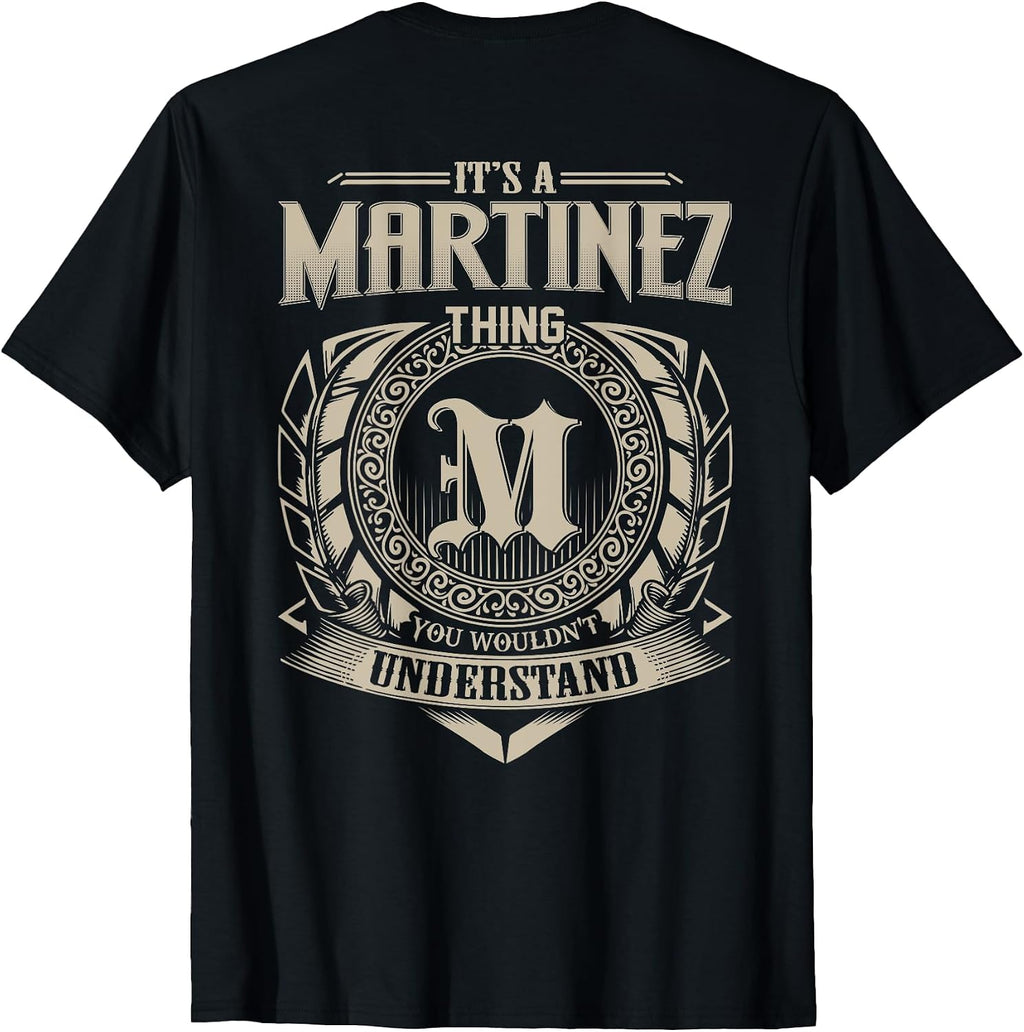 Proud MARTINEZ Name Family Vintage Tee