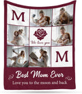 Ship Next Day, Custom Blanket with Picture - Printed in USA, Personalized Photo Throw Blankets for Adults Kids Birthday Gifts, Customized Gifts for Couple Girlfriend Boyfriend Mom Dad Wife Husband