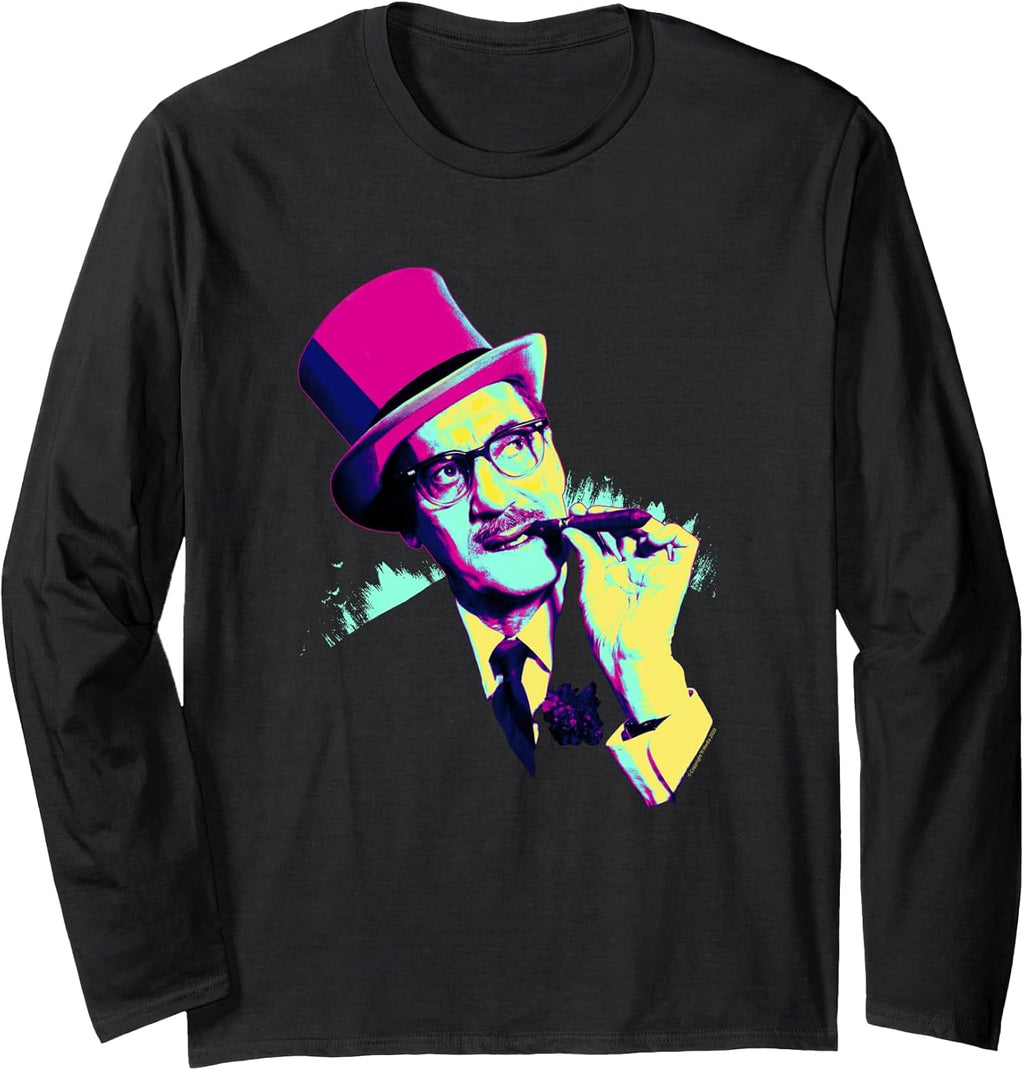 Groucho Marx 1967 Pop Art Stylised Long Sleeve T-Shirt
