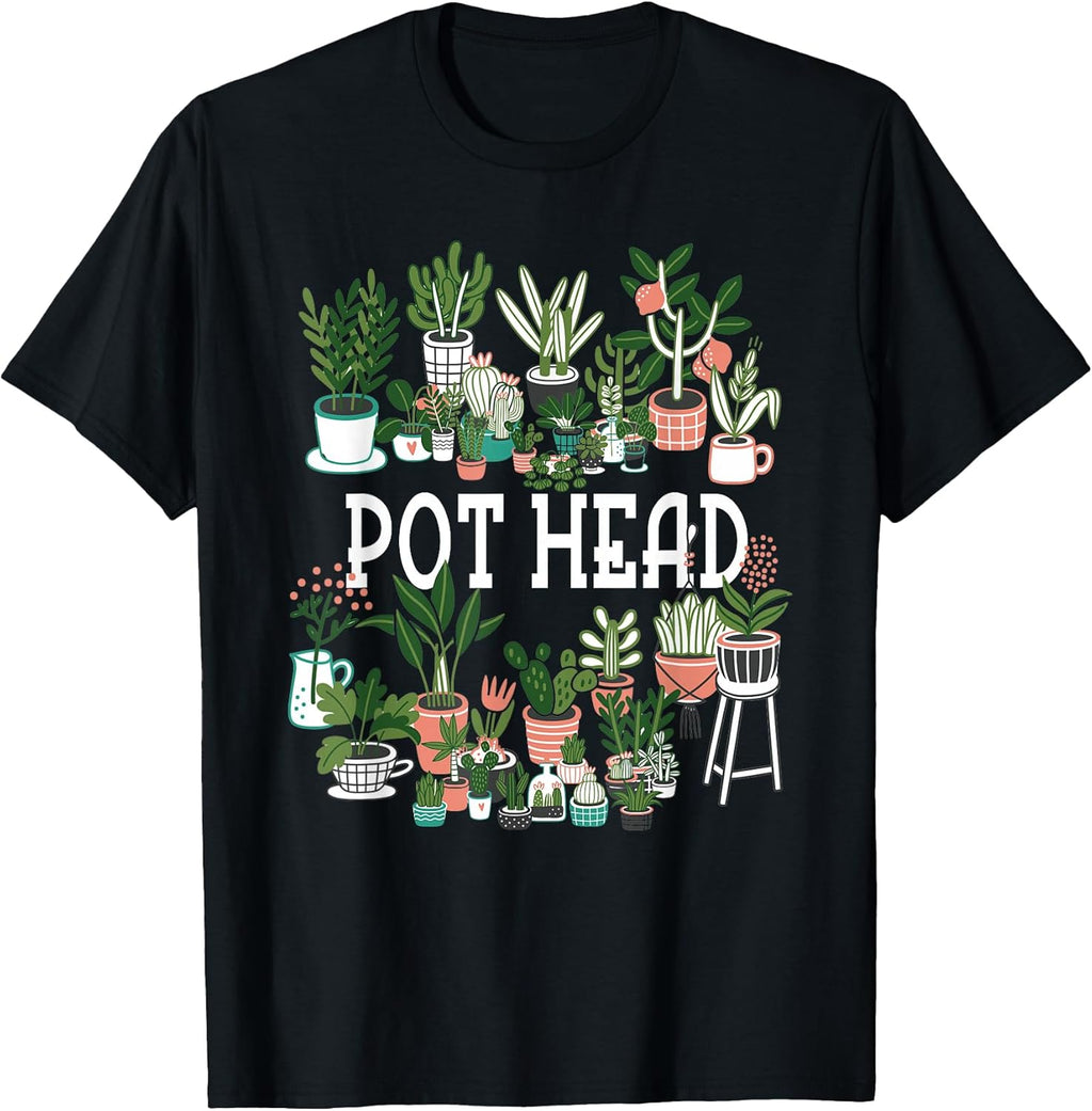 Plant Lover and Gardener: Pot Head Succulent Short Sleeve T-Shirt
