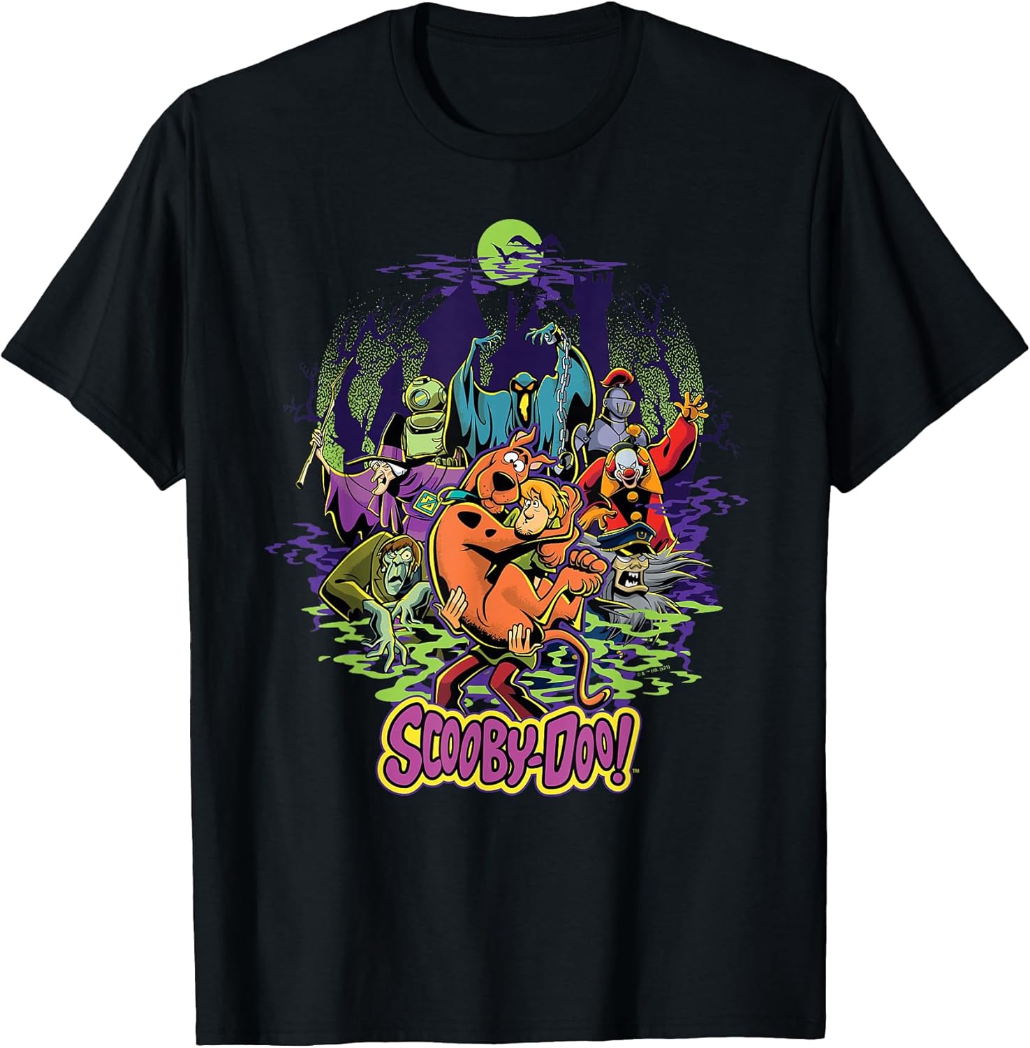 Scooby-Doo and Shaggy Chased by Monsters T-Shirt