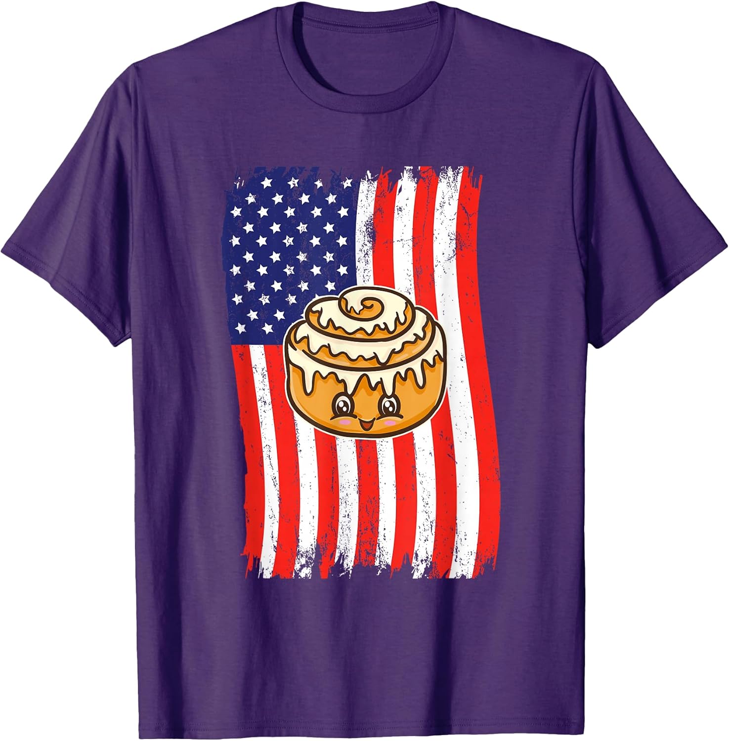 American Flag Kawaii Cinnamon Roll