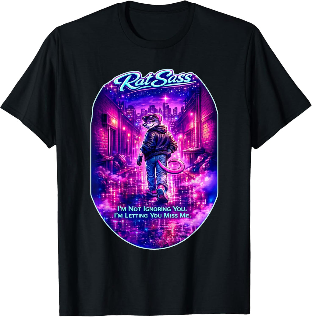 Retro Attitude Synthwave Design with a Bold Urban Aesthetic T-Shirt