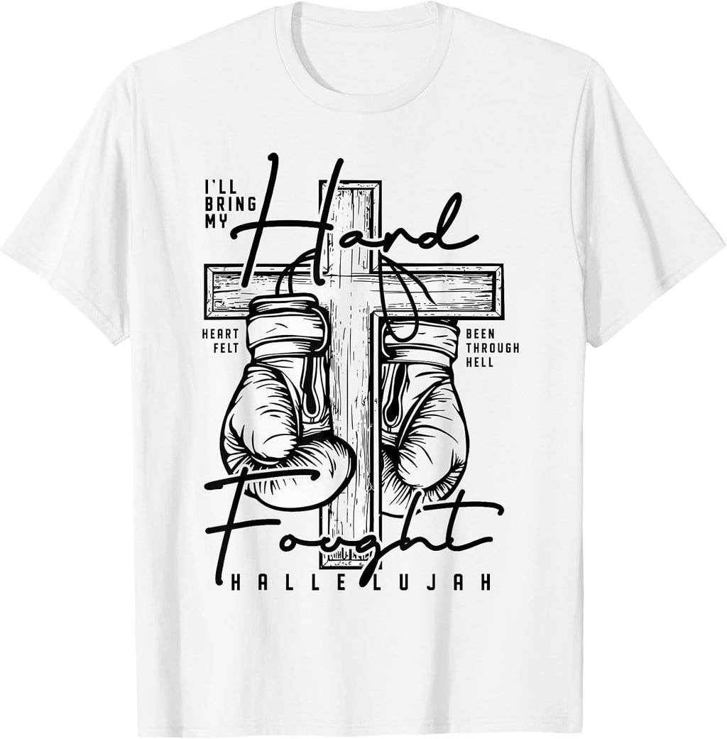 Retro Hard Fought Hallelujah Bible Verse