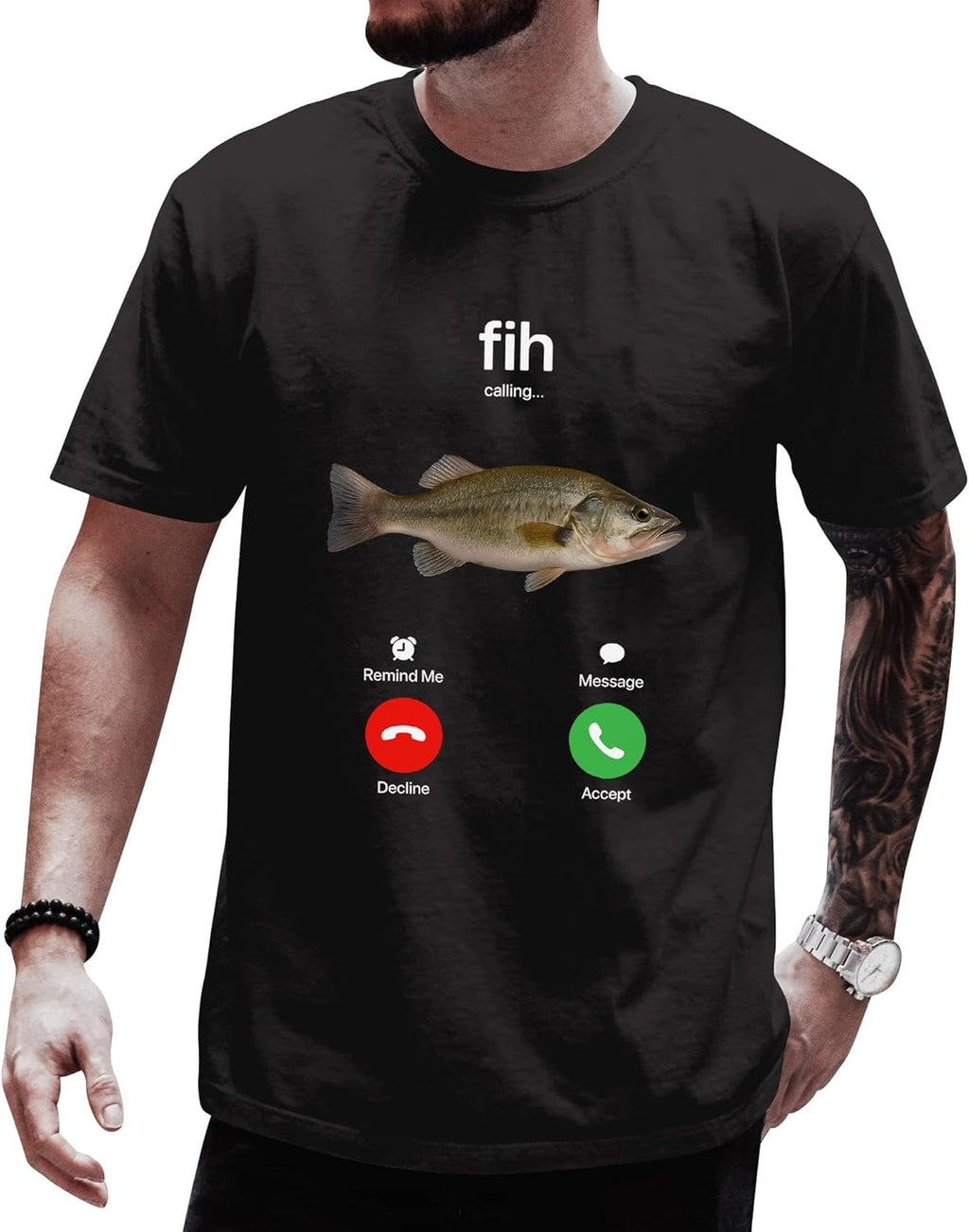 Fih Fishing Shirt - Funny Fish is Calling Shirts - Fish Calling Tee for Men