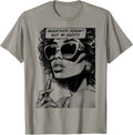 Negativity Doesn't Suit My Outfit Black Pop Art Girl T-Shirt