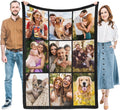Custom Blankets with Photos, Birthday Gifts for Women Men Girlfriend Boyfriend, Personalized Blanket, Customized Blanket, Customizable Picture Blankets, Mothers Fathers Day Blanket Gift For Mom Dad