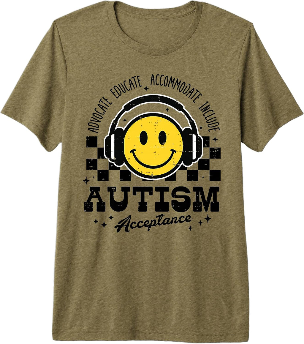 Autism Awareness Men Women Kids Acceptance