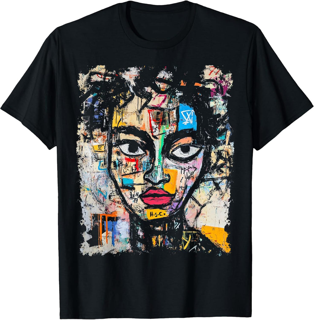 Pop Art Style Men's Women's 90s Abstract Graffiti T-Shirt