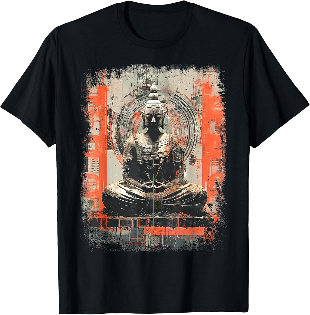 Hip Hop Y2K Vintage Hipster Retro Edgy Streetwear Buddha T-Shirt
