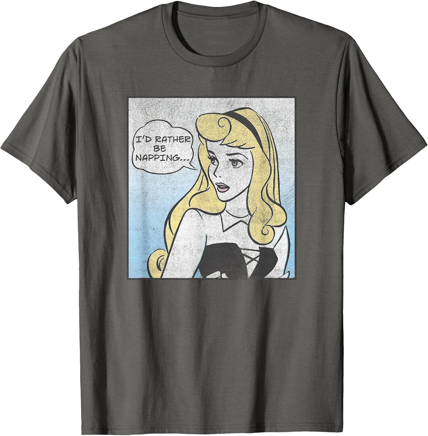 Sleeping Beauty Aurora Pop Art I'd Rather Be Napping T-Shirt