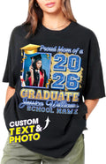 Custom Graduation Shirts 2026 for Family Custom Mom of Graduate Shirt with Picture 2026 Grad Shirts for Senior
