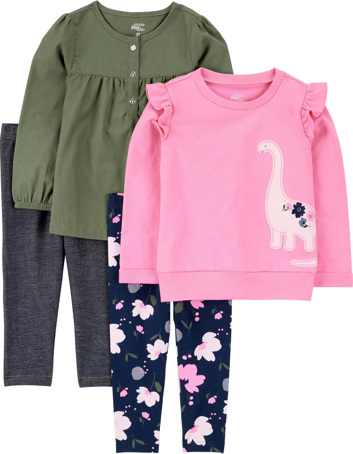 girls 4-piece Playwear Set