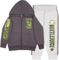 Beetlejuice Boys Matching Sets Pullover Hoodie and Pants Fleece Set for Boys 2 Piece Bundle with Graphic Print