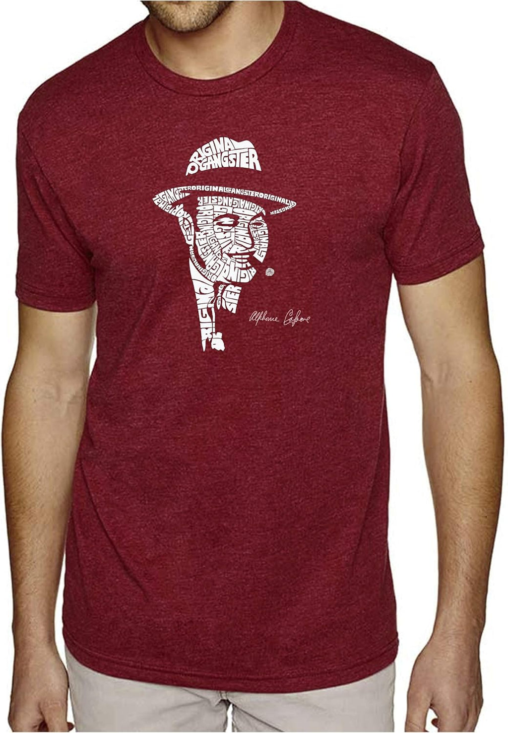 Men's Premium Blend Word Art T-Shirt - AL Capone-Original Gangster