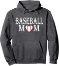 Baseball Mom Graphic Hoodie Sweatshirt For Sport Moms Pullover Hoodie