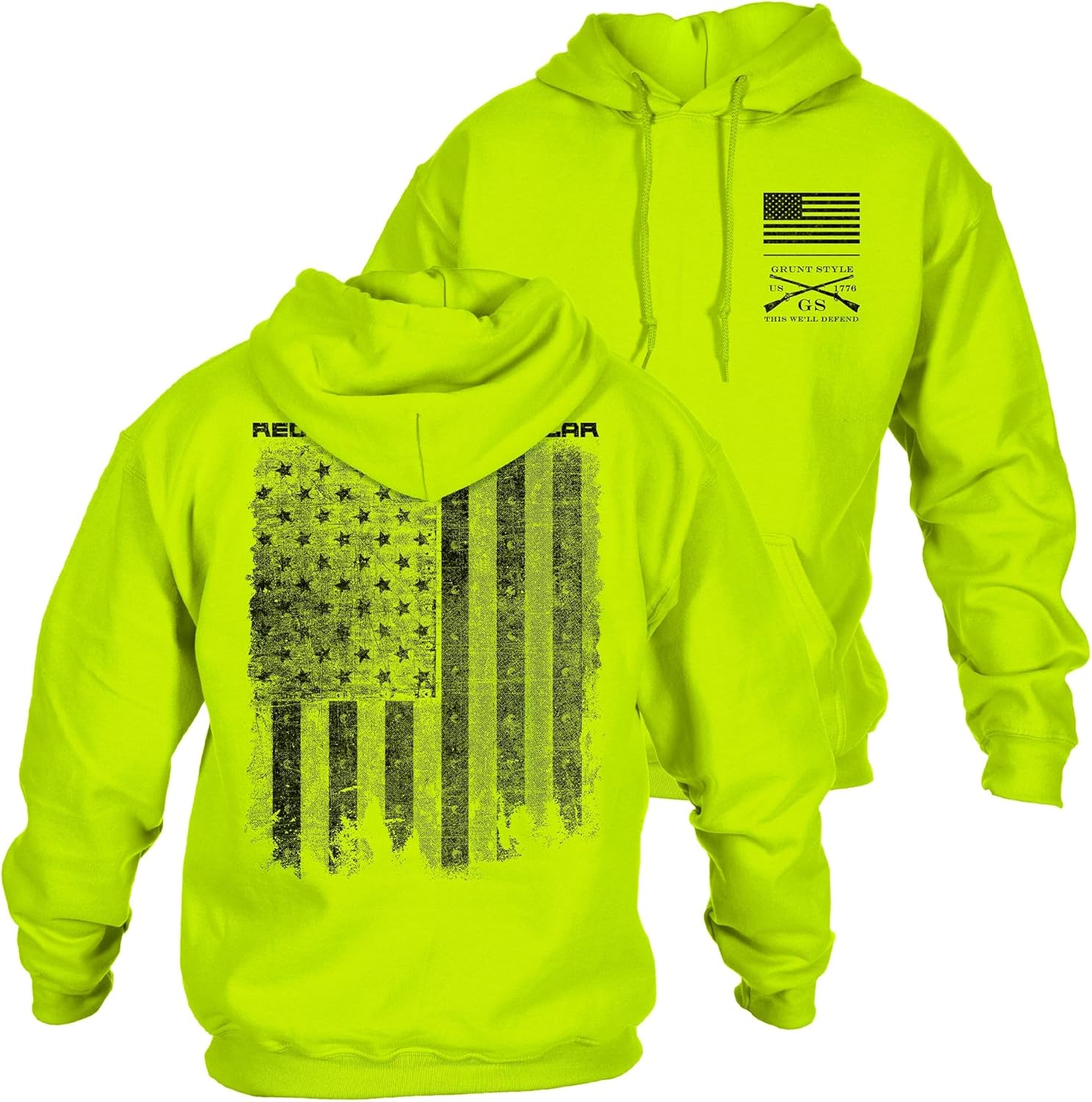 Red Blood Blue Collar Men's Pullover Hoodie